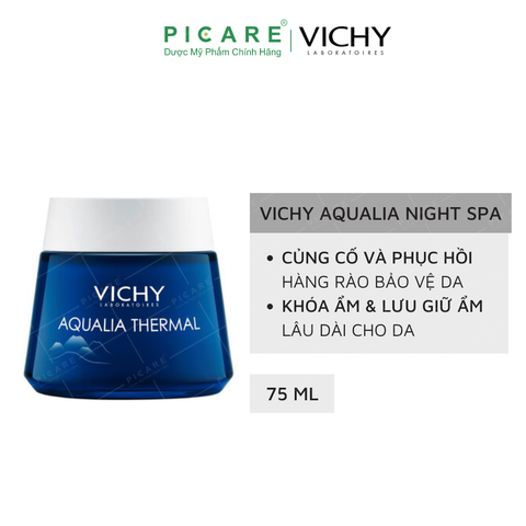 Mặt Nạ Ngủ Cung Cấp Nước Vichy Aqualia Thermal Night Spa 75ml