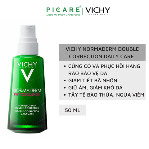 Kem Dưỡng Dạng Gel Sữa Dành Cho Da Mụn Vichy Normaderm Phytosolution Double-Correction Daily Care 50ml