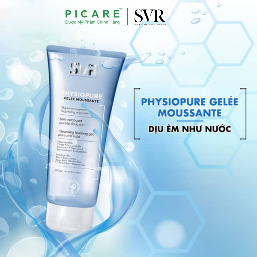 Sữa Rửa Mặt SVR Dạng Gel Dành Cho Da Nhạy Cảm Physiopure Gelée Moussante 55ml