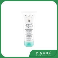 Sữa Rửa Mặt Tẩy Trang 3 Tác Dụng Dành Cho Da Thường, Da Hổn Hợp Và Da Nhạy Cảm Vichy Purete Thermal 3 in 1 One Step Cleanser Sensitive Skin And Eyes 100ml