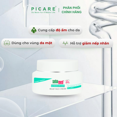 Kem dưỡng ẩm phục hồi dành cho da chàm, vảy nến, da khô  - Sebamed Extreme Dry Skin Relief Face Cream 5% Urea - 50ml