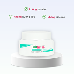 Kem dưỡng ẩm phục hồi dành cho da chàm, vảy nến, da khô  - Sebamed Extreme Dry Skin Relief Face Cream 5% Urea - 50ml