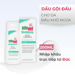 [ 03/2027 ] Dầu gội dưỡng ẩm dành cho da chàm, vảy nến, da khô Urea 5% - Sebamed Extreme Dry Skin Relief Shampoo 5% Urea - 200ml