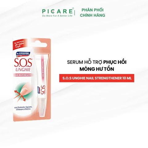 Serum chăm sóc, hỗ trợ phục hồi móng tay yếu giòn, dễ gãy và hư tổn, ngăn ngừa nấm móng hiệu quả- S.O.S UNGHIE Nail Strengthener 10 ml