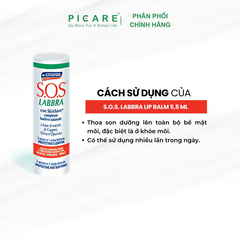 Son làm dịu và giảm kích ứng dành cho môi khô, nứt nẻ, tổn thương -  S.O.S. LABBRA Lip Balm 5,5 ml