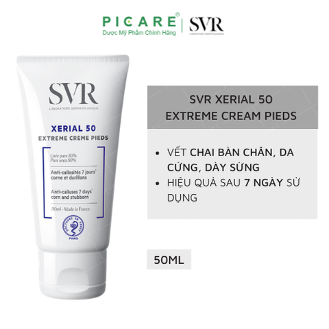 Kem Dưỡng Làm Giảm Vết Chai Tay Và Chân SVR Xerial 50 Extreme Creme Pieds 50ml