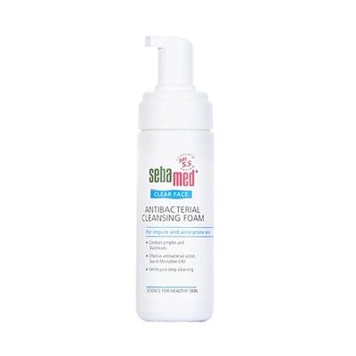 Sữa Rửa Mặt Tạo Bọt Giảm Khuẩn, Giảm Mụn SEBAMED pH 5.5 Sebamed Clear Face Antibackterial Cleansing Foam 150 ml