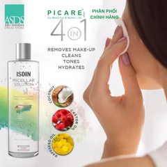 Nước tẩy trang dành cho mọi loại da giúp loại bỏ bụi bẩn makeup Isdin Micellar Solution 400ml