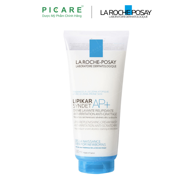 Sữa Tắm & Rửa Mặt Cho Da Khô Nhạy Cảm La Roche-Posay Lipikar Syndet AP+ 200ml