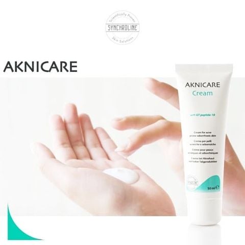 Kem kiểm soát giảm tăng tiết bã nhờn và dưỡng ẩm cho da mụn giảm mụn sưng viêm Aknicare Cream 50ml