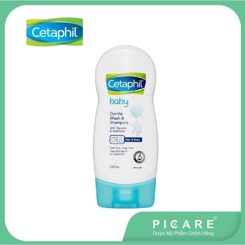 Sữa tắm gội toàn thân cho bé Cetaphil Baby Gentle Wash and Shampoo 230ml