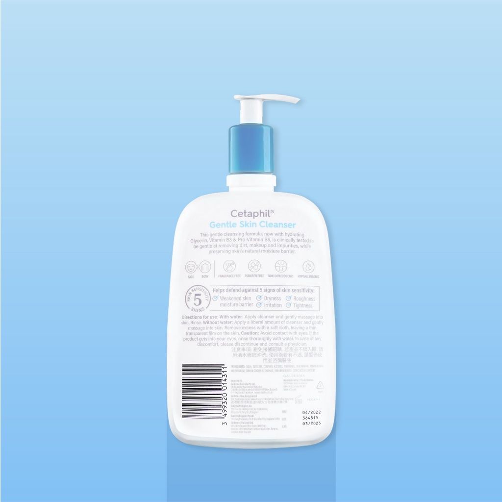 Sữa rửa mặt dịu nhẹ dành cho mọi loại da Cetaphil Gentle Skin Cleanser All Skin types 1000Ml