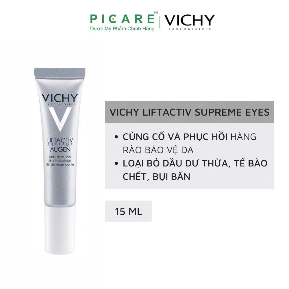 Kem dưỡng chống nếp nhăn và nâng mí mắt Vichy Liftactiv Ds Eye Cream 15ml