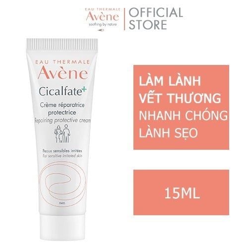 Kem giúp làm dịu hỗ trợ phục hồi da lành sẹo Avène Cicalfate+ Repairing Protective Cream 15ml