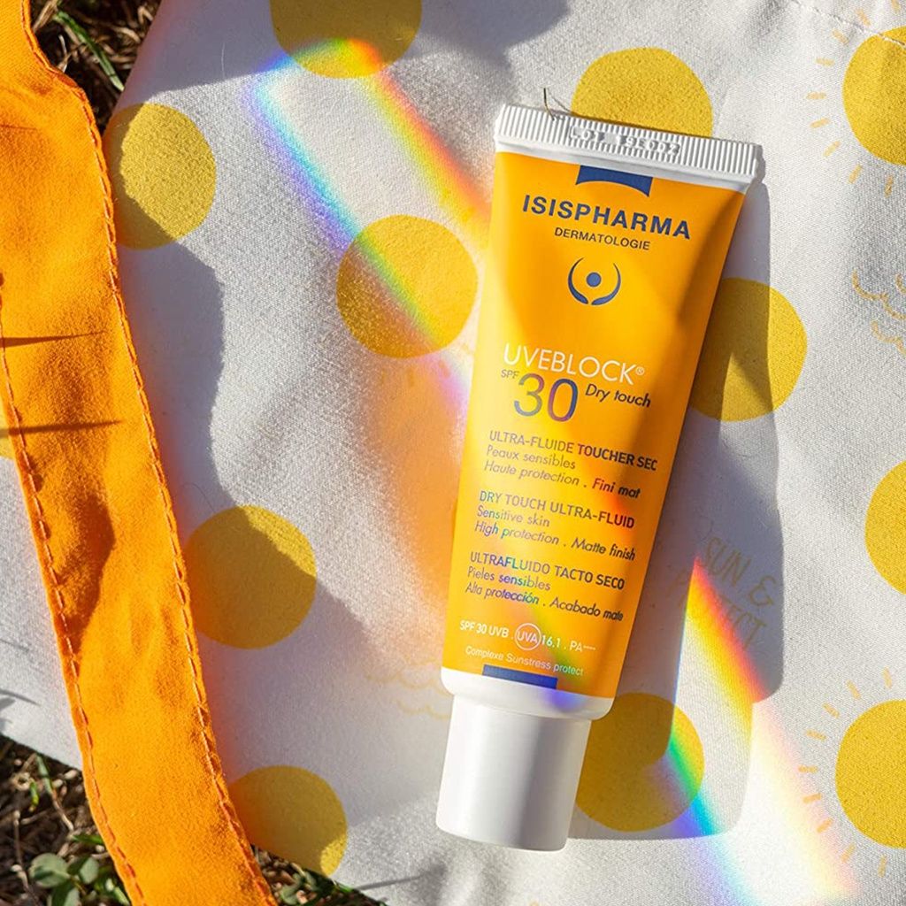 Kem chống nắng dành cho mọi loại da Isis Pharma Uveblock SPF30+ Dry Touch 40ml