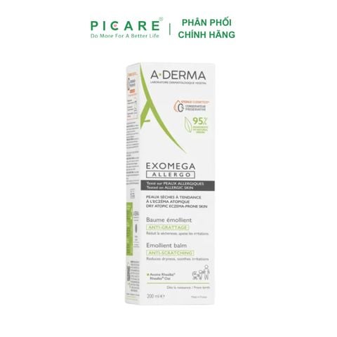 Kem Dưỡng Ẩm Cho Viêm Da Cơ Địa & Da Khô A-Derma Exomega Control Emollient Cream 200ml