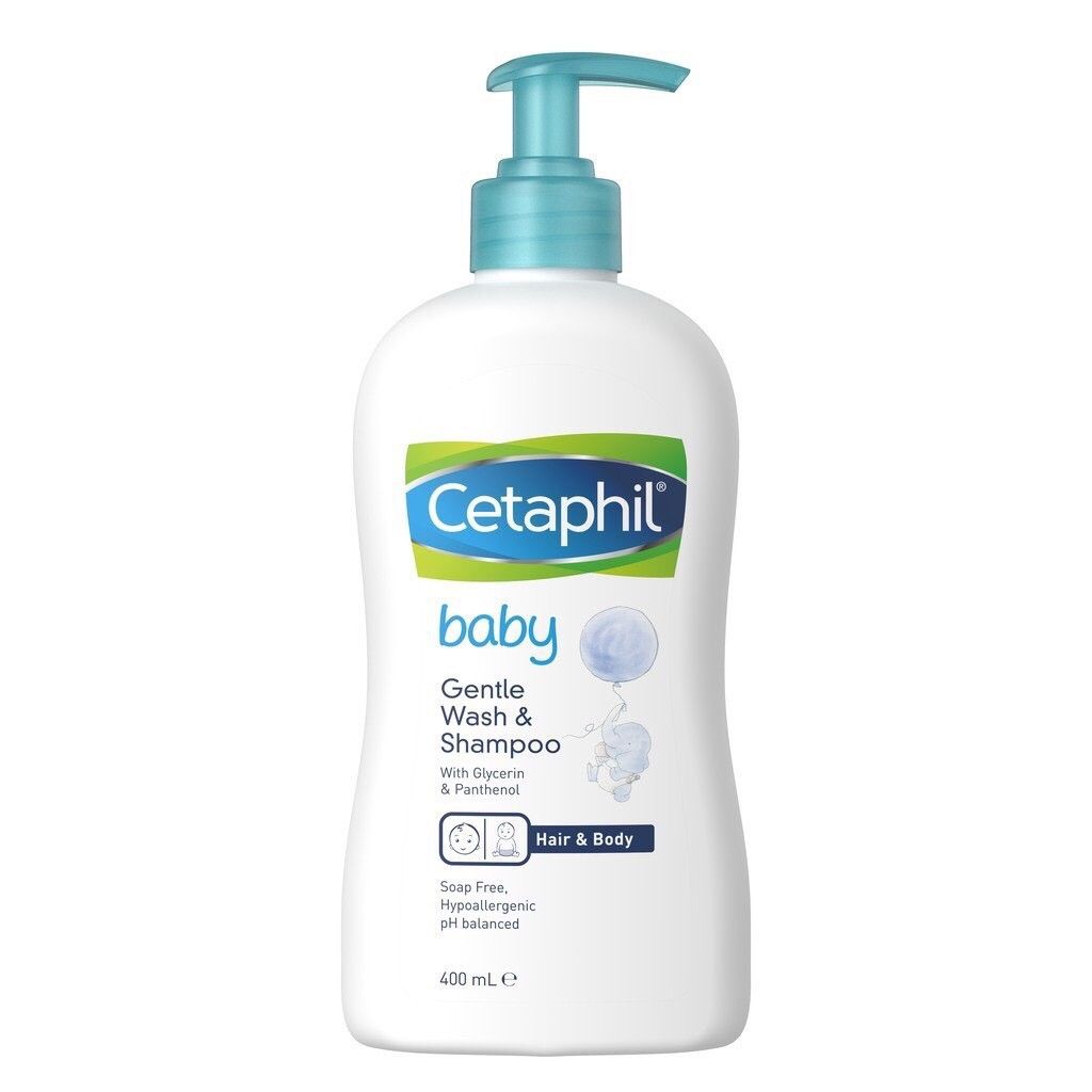 Sữa tắm gội 2 trong 1 Cetaphil Baby Gentle Wash & Shampoo 400ml