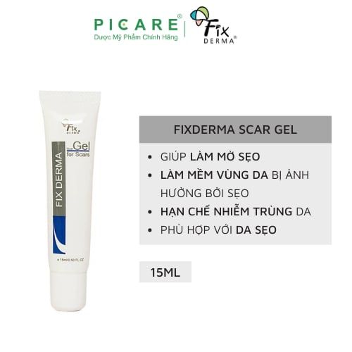 Gel làm mờ sẹo Fixderma Scar Gel 15ml