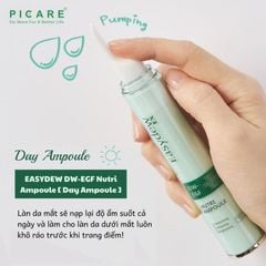 Tinh chất giúp dưỡng sáng da cấp ẩm hỗ trợ dấu hiệu lão hóa ban ngày Easydew Ex DW-EGF Nutri Ampoule 15ml
