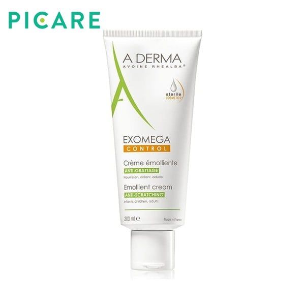 Kem Dưỡng Ẩm Cho Viêm Da Cơ Địa & Da Khô A-Derma Exomega Control Emollient Cream 200ml