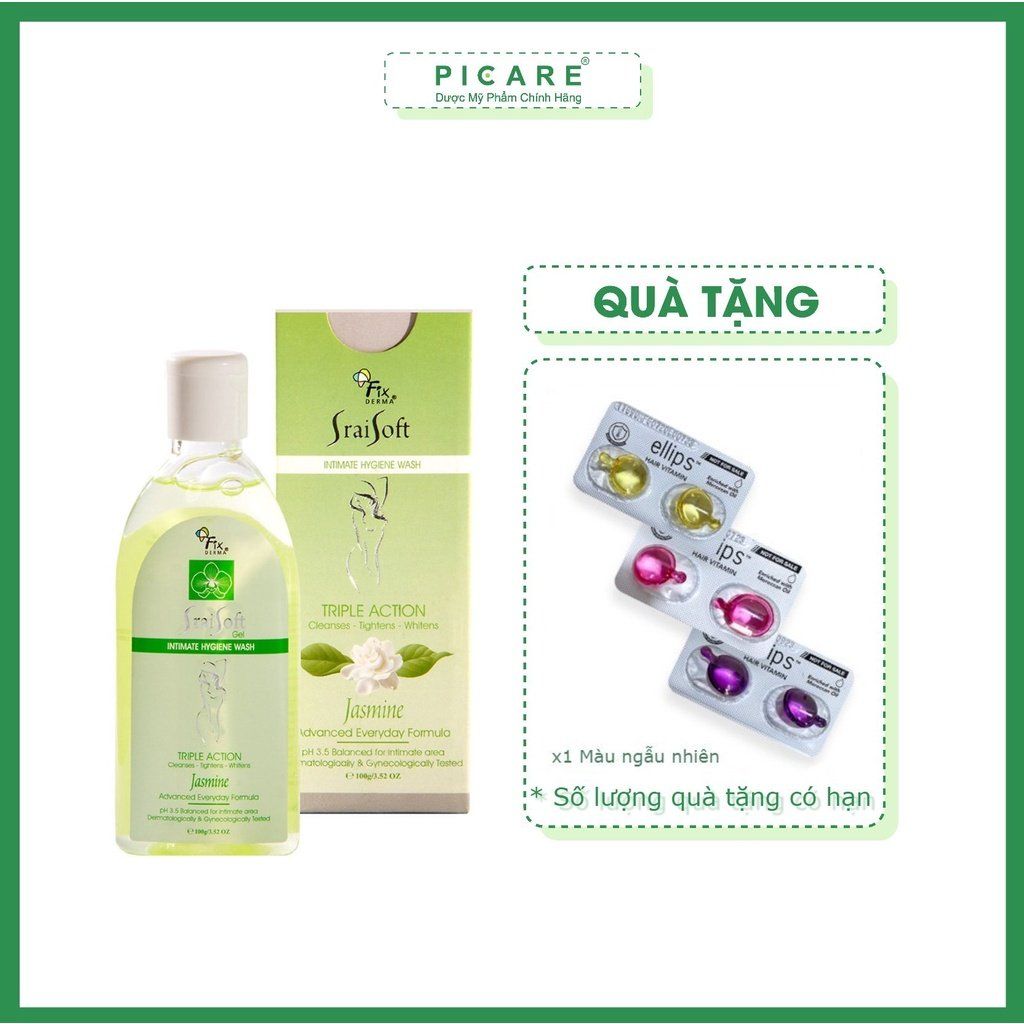 Dung dịch vệ sinh vùng kín hương hoa lài Fixderma Srai Soft Gel Jamine 100g