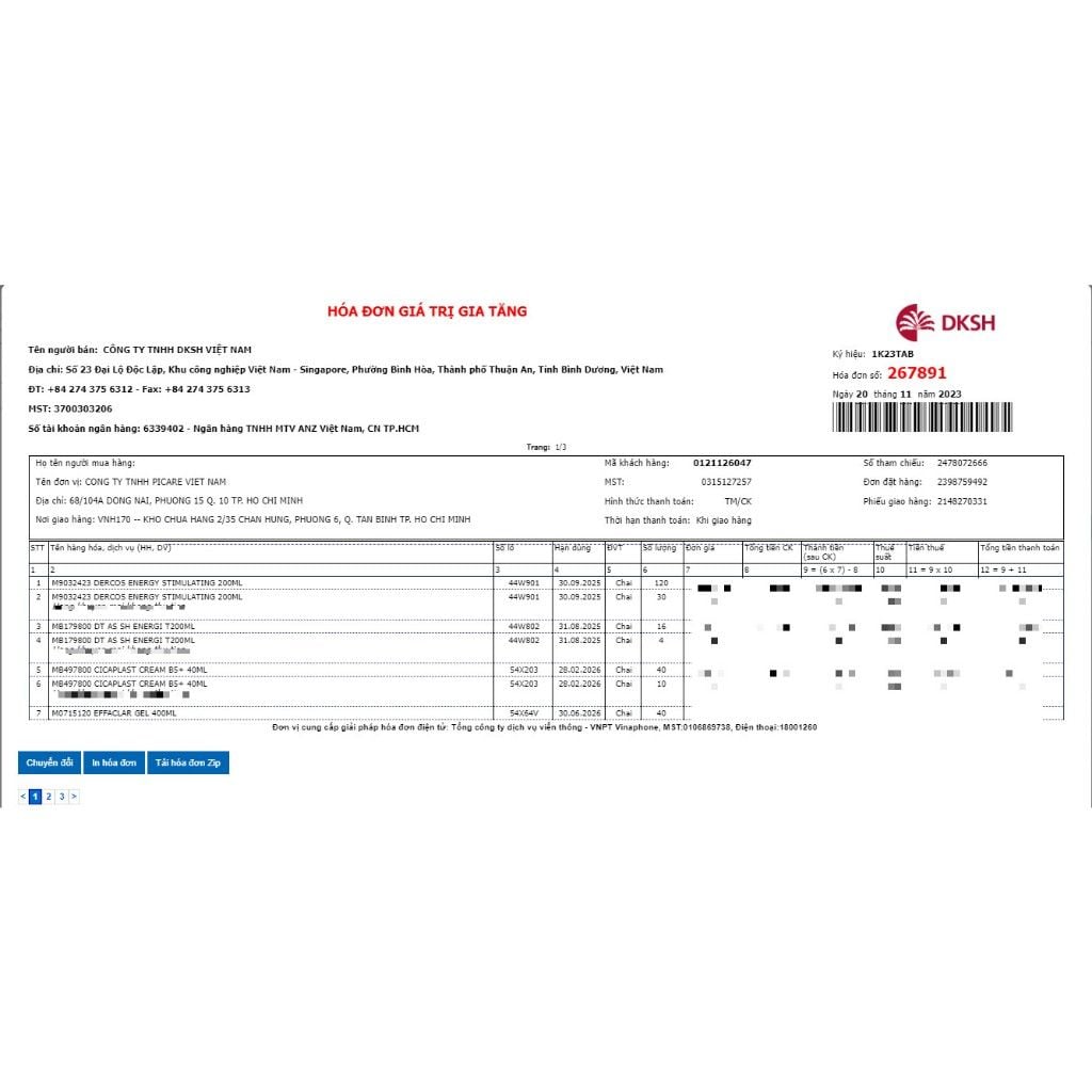 Dầu gội giảm gàu cho da đầu dầu ngứa Vichy Dercos Anti Dandruff DS Dermatological Shampoo 200ml