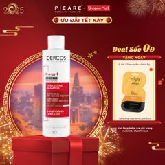 Dầu gội dưỡng ngăn ngừa và giảm rụng tóc Vichy Dercos Energising Aminexil Stimulating Shampoo 200ml