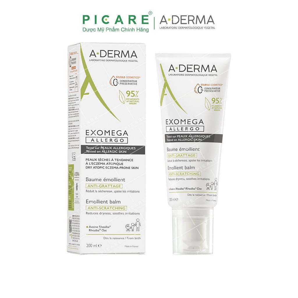 Kem Dưỡng Ẩm Cho Viêm Da Cơ Địa & Da Khô A-Derma Exomega Control Emollient Cream 200ml