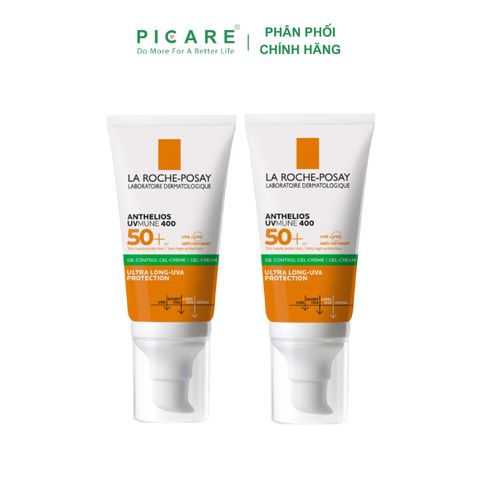 Bộ đôi kem chống nắng giúp kiểm soát nhờn La Roche Posay Anthelios Dry Touch SPF50+ 50ml