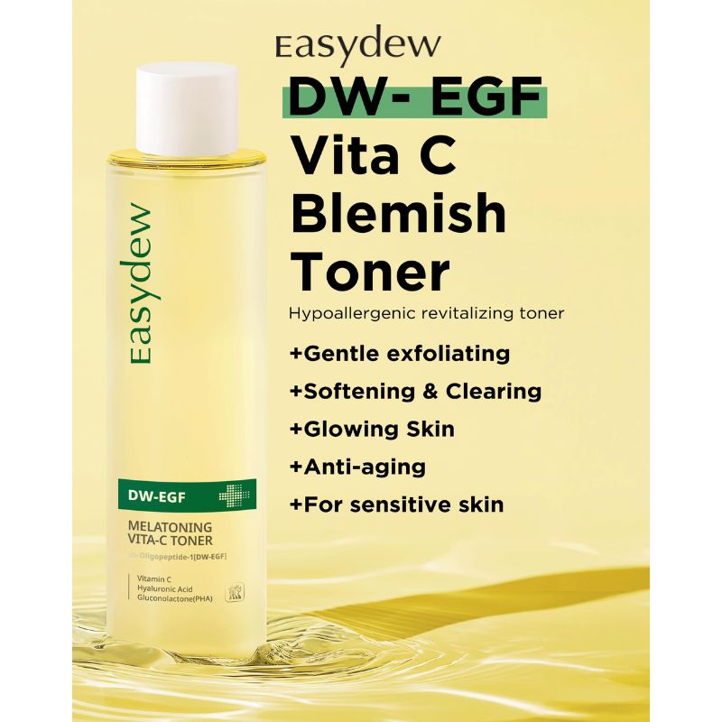 Toner Cấp Ẩm, Đều Màu Da Easydew DW-EGF Melatoning Vita-C Toner 150ml
