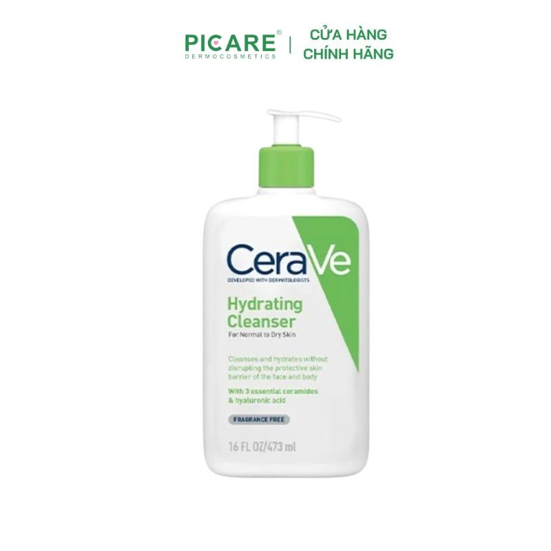 Sữa rửa mặt dành cho da thường đến da khô CeraVe Hydrating Cleanser ( 88ml , 236ml , 473ml )