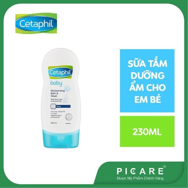 Sữa tắm dưỡng ẩm  cho da nhạy cảm, khô Cetaphil Moisturizing Bath Wash 230ml