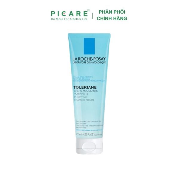 Sữa rửa mặt dành cho da hỗn hợp và dầu nhạy cảm La Roche Posay Toleriane Purifying Foaming Cream 125ml