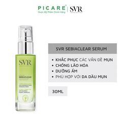 Tinh chất giảm mụn mờ thâm làm mịn da dành cho da dầu mụn SVR Sebiaclear Serum 30ml