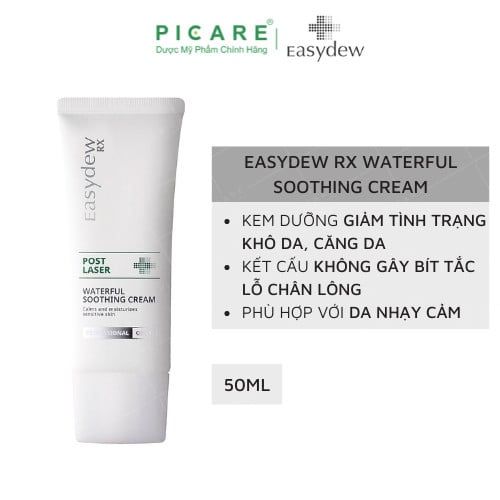 Kem dưỡng ẩm, làm dịu mát, cung cấp độ ẩm và dưỡng chất cho da Easydew RX Post Laser Waterful Soothing Cream