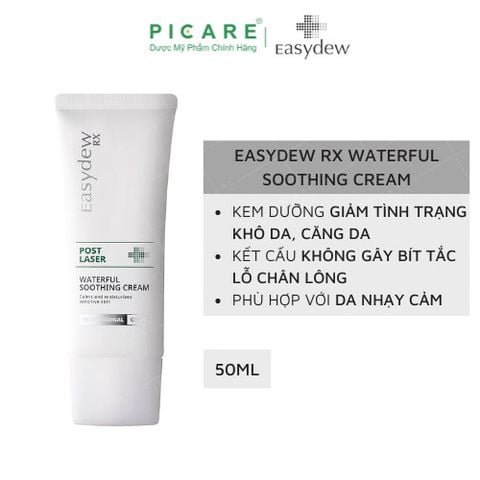 Kem dưỡng ẩm, làm dịu mát, cung cấp độ ẩm và dưỡng chất cho da Easydew RX Post Laser Waterful Soothing Cream