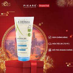 Gel Tắm Toàn Thân Dịu Nhẹ Cho Bé A-Derma  A-Derma Primalba Gentle Cleansing 200ml