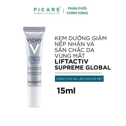 Kem dưỡng chống nếp nhăn và nâng mí mắt Vichy Liftactiv Ds Eye Cream 15ml