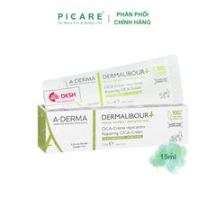 Kem phục hồi, làm dịu và giảm khuẩn A-Derma Dermalibour + Repairing Cream 15ml