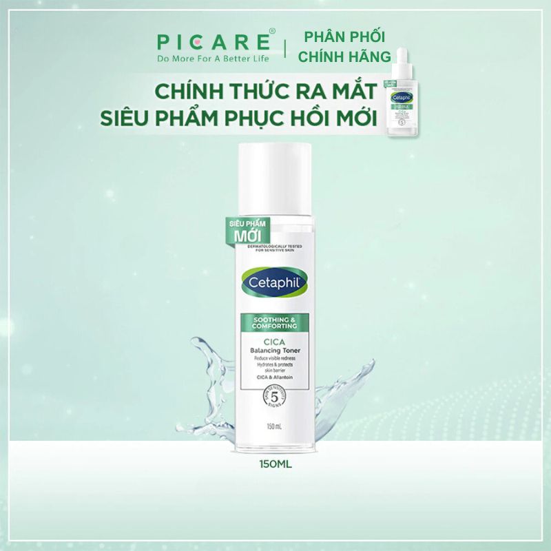 Nước cân bằng phục hồi và nuôi dưỡng da Cetaphil Soothing & Comforting Cica Balancing Toner 150ml