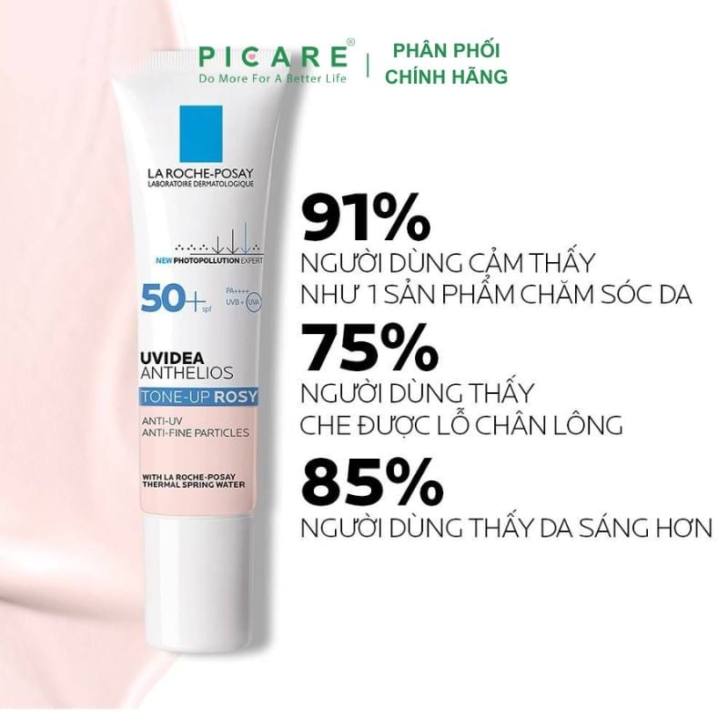 Kem chống nắng nâng tone da La Roche Posay Uvidea Anthelios Tone-Up Rosy SPF50+ 30ml