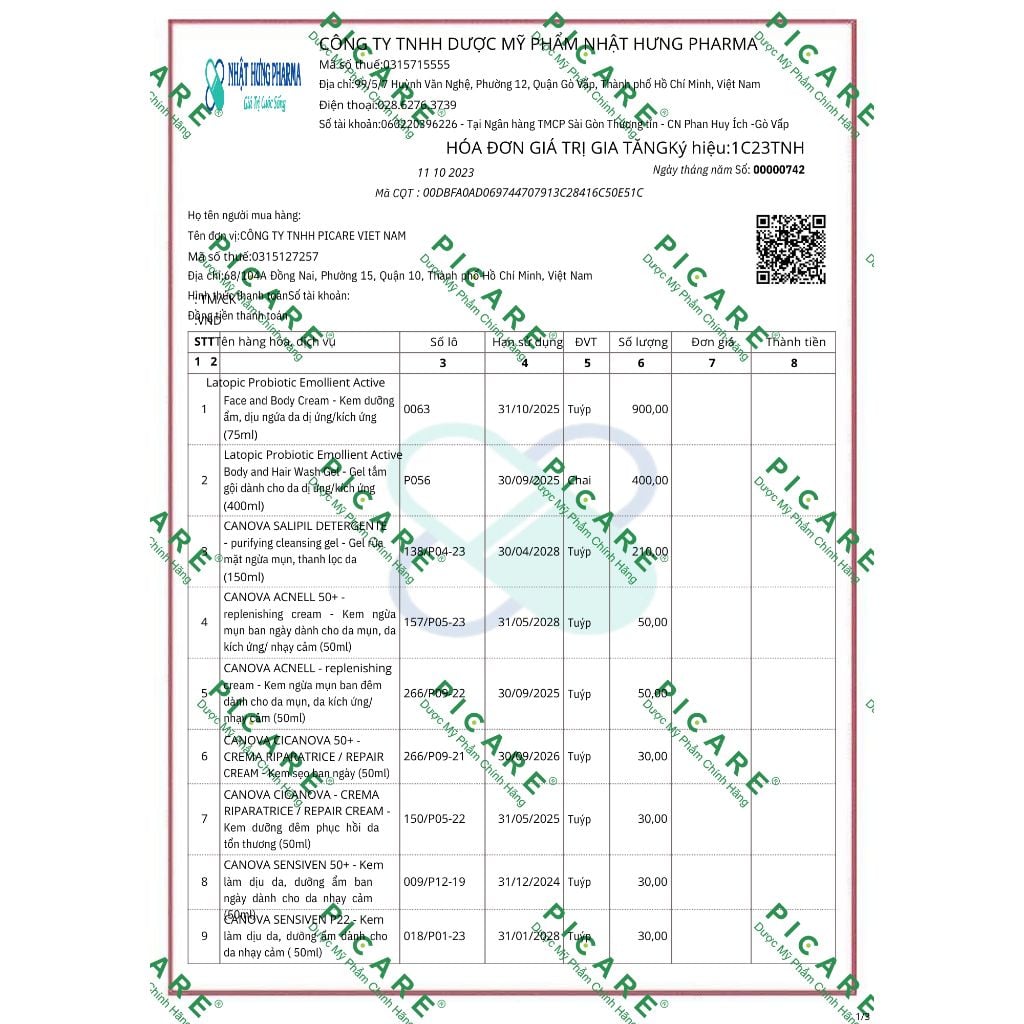 Kem ngừa mụn ban đêm dành cho da mụn, da kích ứng nhạy cảm Canova Acnell - Replenishing Cream 50ml