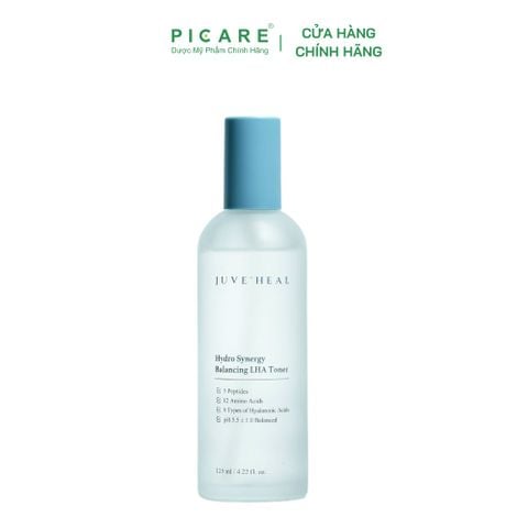 Nước cân bằng cung cấp độ ẩm chuyên sâu cho mọi loại da Juve'Heal Hydro Synergy Balancing LHA Toner 125ml