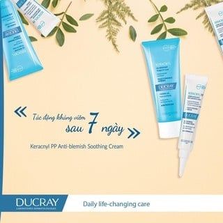 Kem dưỡng làm giảm bóng nhờn, thu nhỏ lỗ chân lông Ducray Keracnyl Mat 30ml