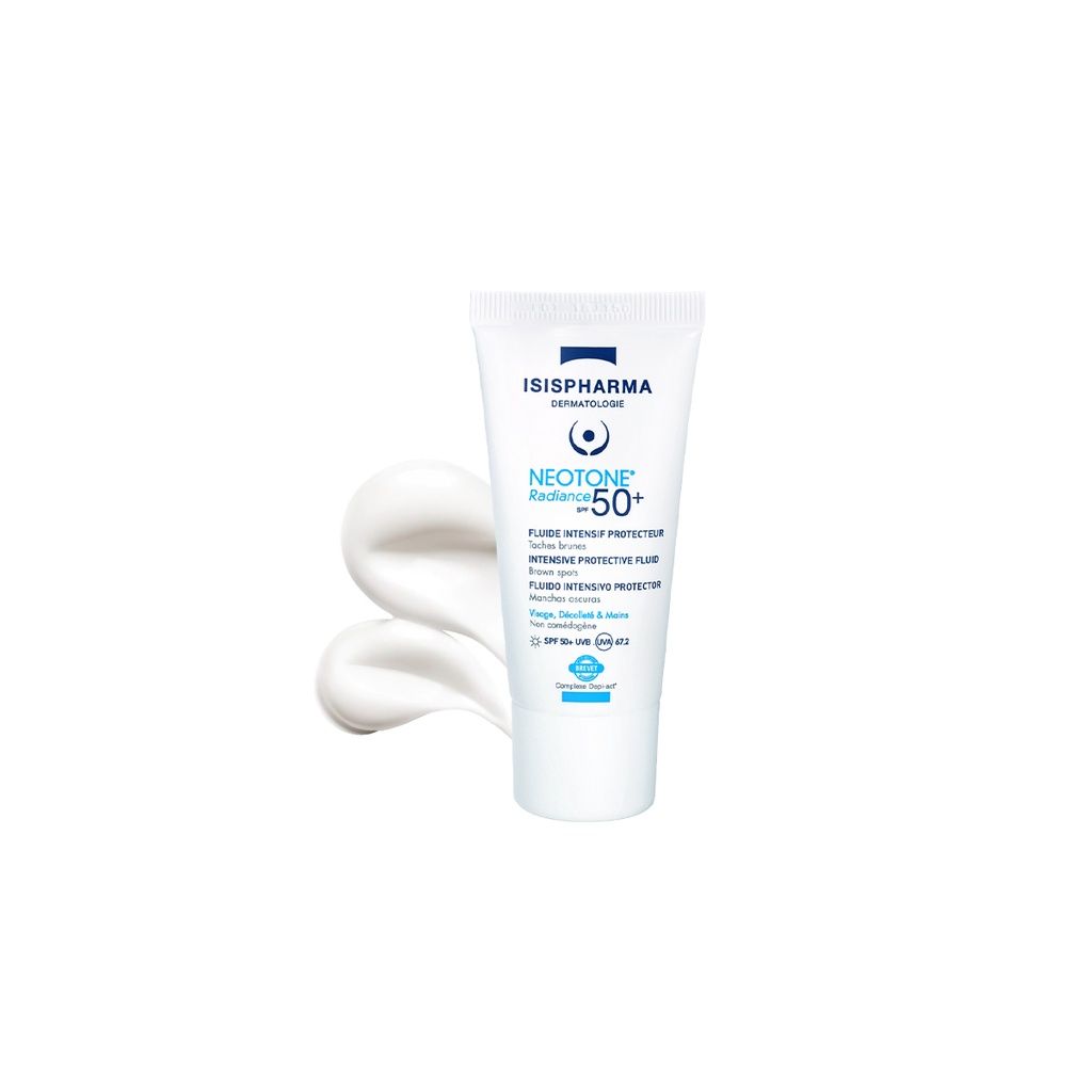 Kem dưỡng trắng da, giảm nám, chống nắng Isis Pharma Neotone Radiance SPF50+ 30ml ( Màu trắng )