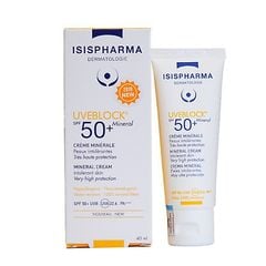 Kem chống nắng dành cho da nhạy cảm Isis Pharma Uveblock SPF50+ Mineral Cream 40ml ( Không Màu )