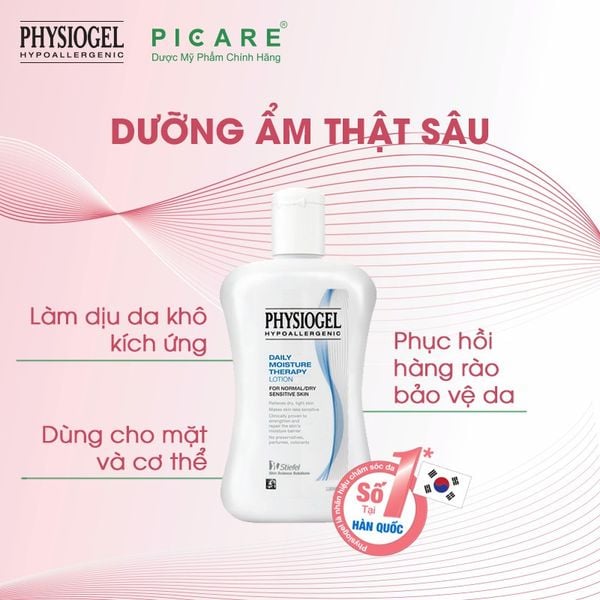 Sữa dưỡng ẩm hằng ngày cho da khô, da nhạy cảm Physiogel Daily Moisture Therapy Lotion 200ml