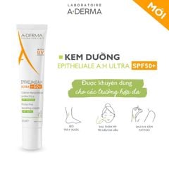 Kem hỗ trợ liền sẹo phục hồi và tái tạo da bị tổn thương có chống nắng A-Derma Epitheliale A.H Ultra SPF50+ Cr 40ml