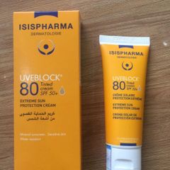 Kem Chống Nắng Bảo Vệ Cho Da Thường Isis Pharma Uveblock Tinted SPF80+ 40ml (Có Màu)