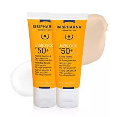 Kem chống nắng có màu dành cho da khô ISIS Pharma Uveblock SPF50+ Fluide Tinted 40ml ( Có màu )
